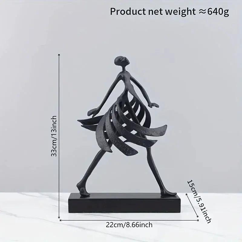 Abstract Dancing Lady Sculpture for Modern Home Decor by House Of Avana