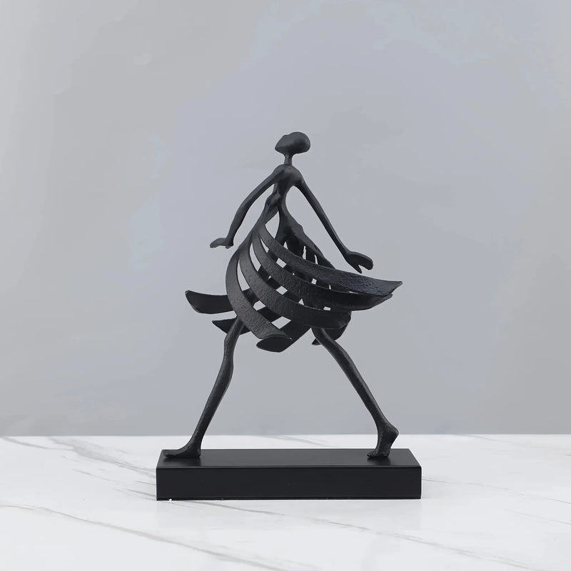 Abstract Dancing Lady Sculpture for Modern Home Decor by House Of Avana
