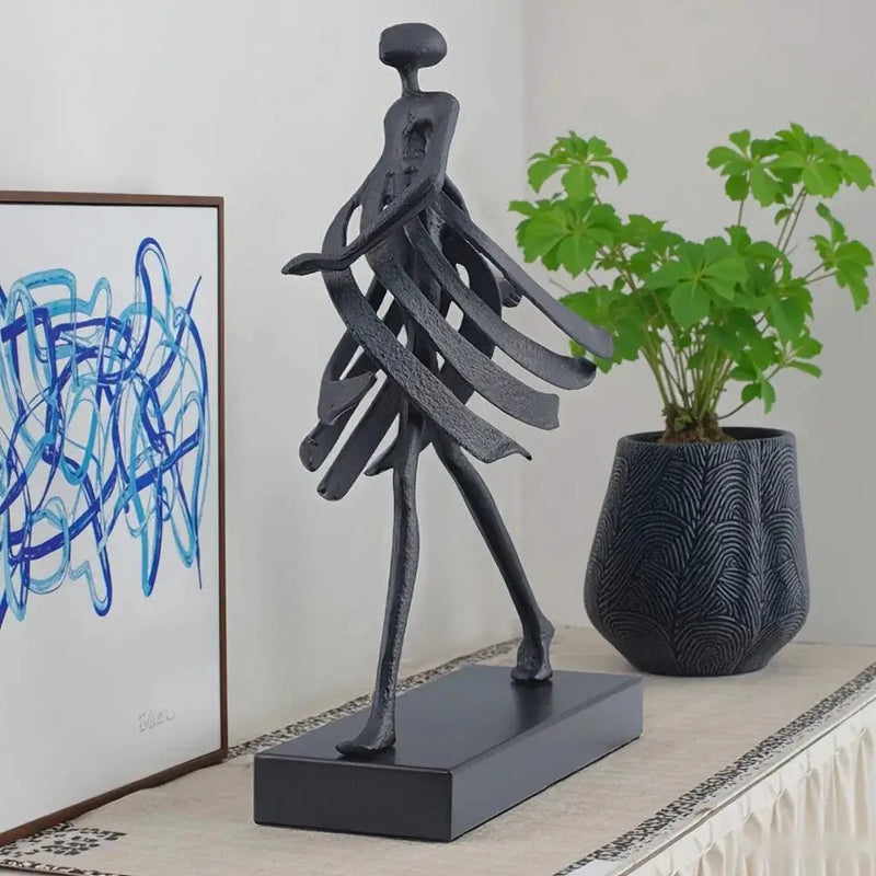Abstract Dancing Lady Sculpture for Modern Home Decor by House Of Avana