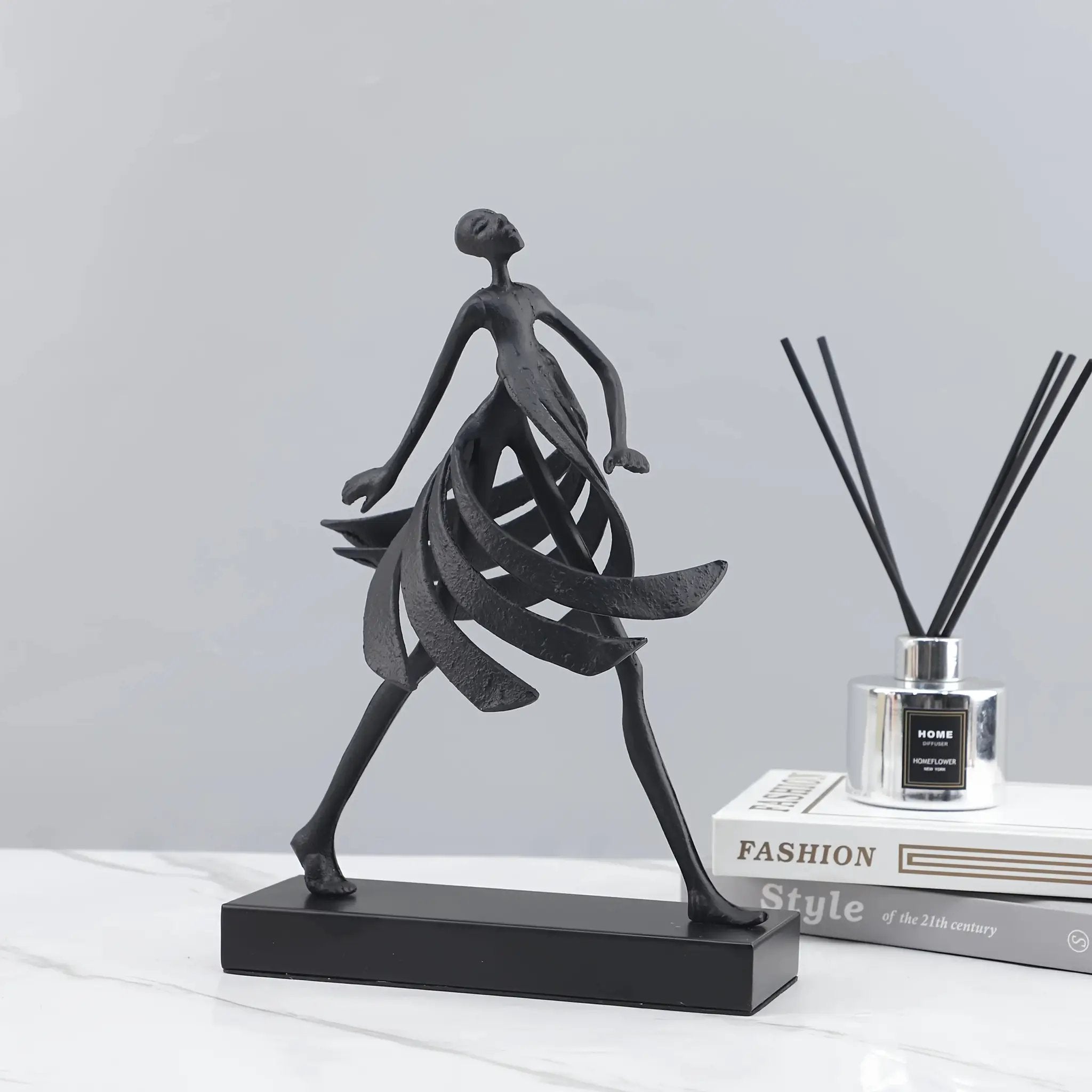 Abstract Dancing Lady Sculpture for Modern Home Decor by House Of Avana
