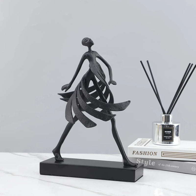 Abstract Dancing Lady Sculpture for Modern Home Decor by House Of Avana