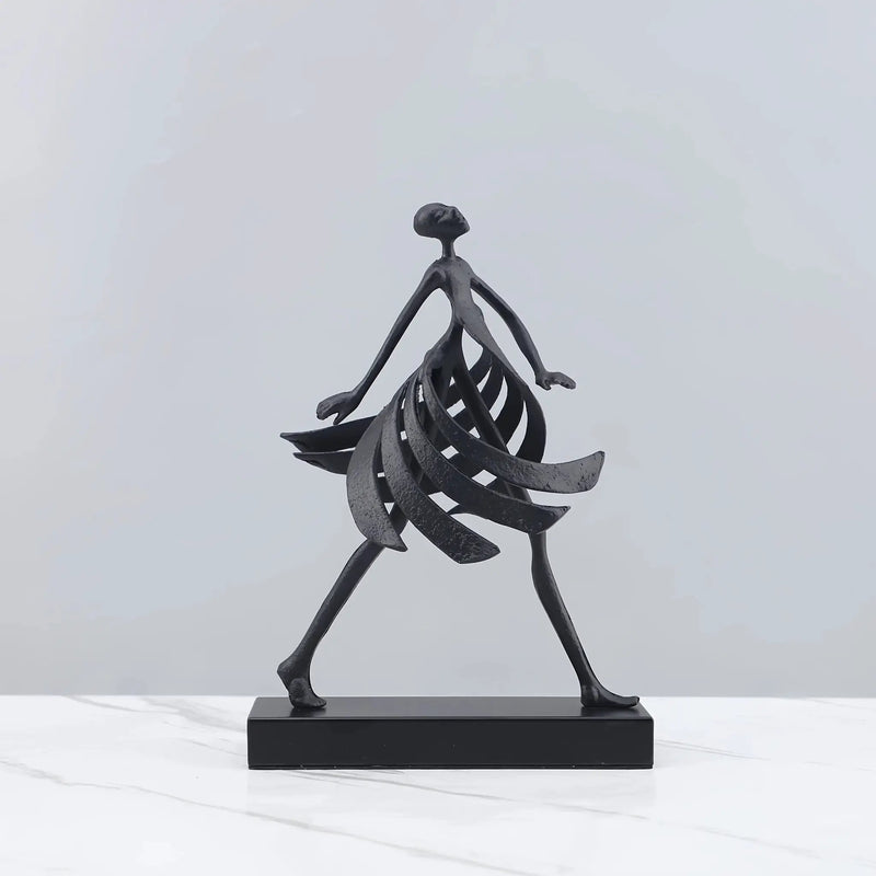 Abstract Dancing Lady Sculpture for Modern Home Decor by House Of Avana