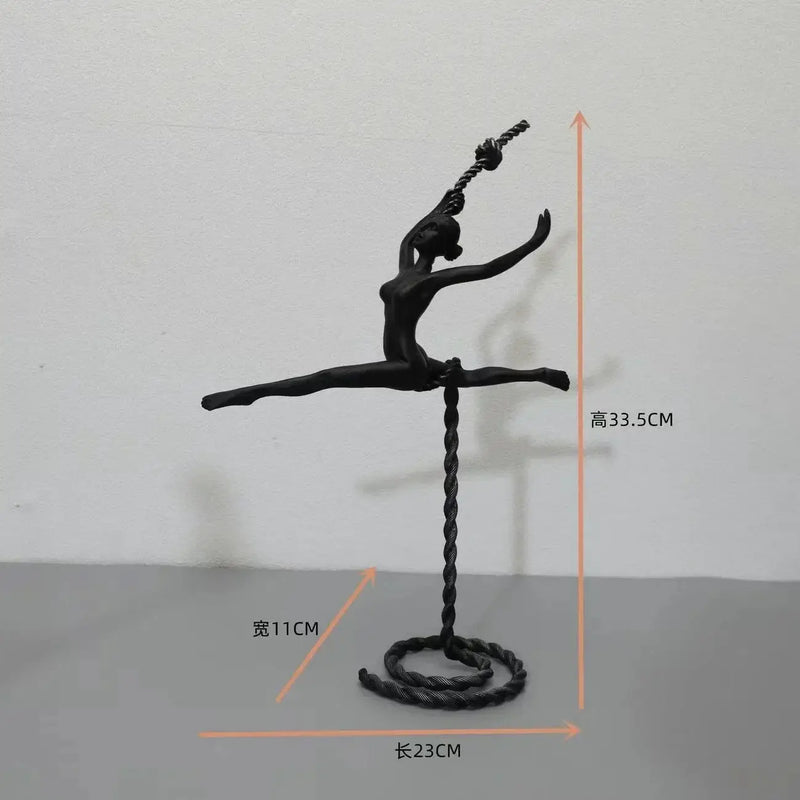 Abstract Metal Figure Sculpture Giacometti Style for Your Living Room by House Of Avana
