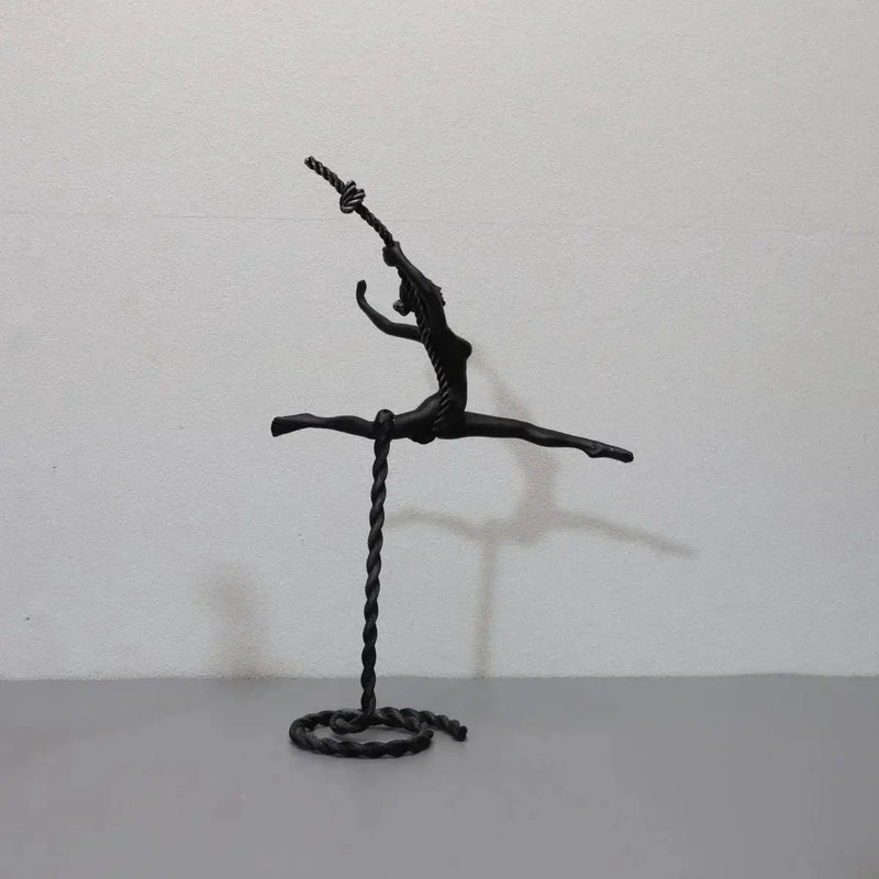 Abstract Metal Figure Sculpture Giacometti Style for Your Living Room by House Of Avana