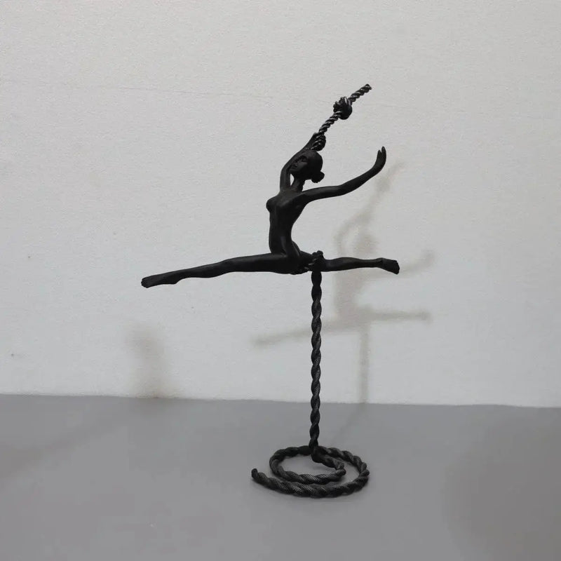 Abstract Metal Figure Sculpture Giacometti Style for Your Living Room by House Of Avana