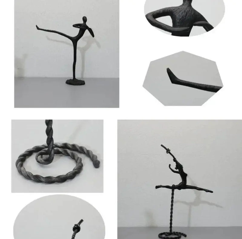 Abstract Metal Figure Sculpture Giacometti Style for Your Living Room by House Of Avana