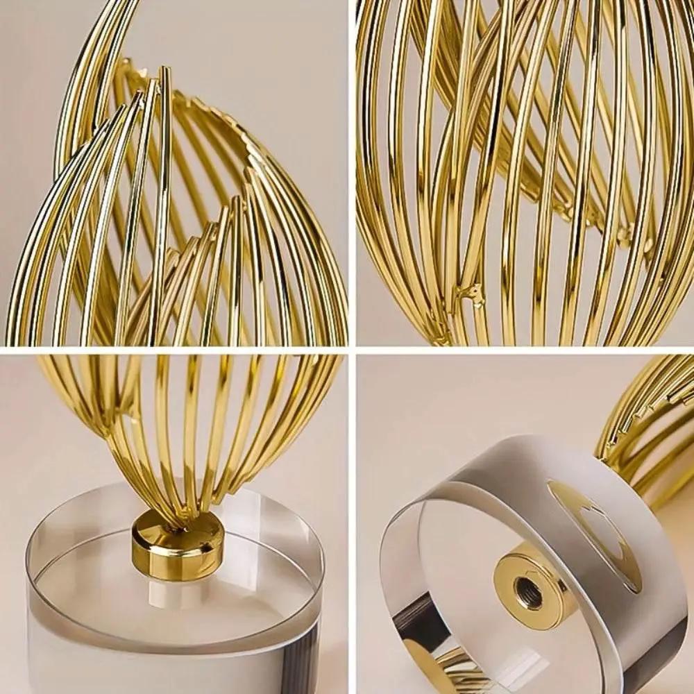 Abstract Table Sculpture - Golden Modern by House Of Avana