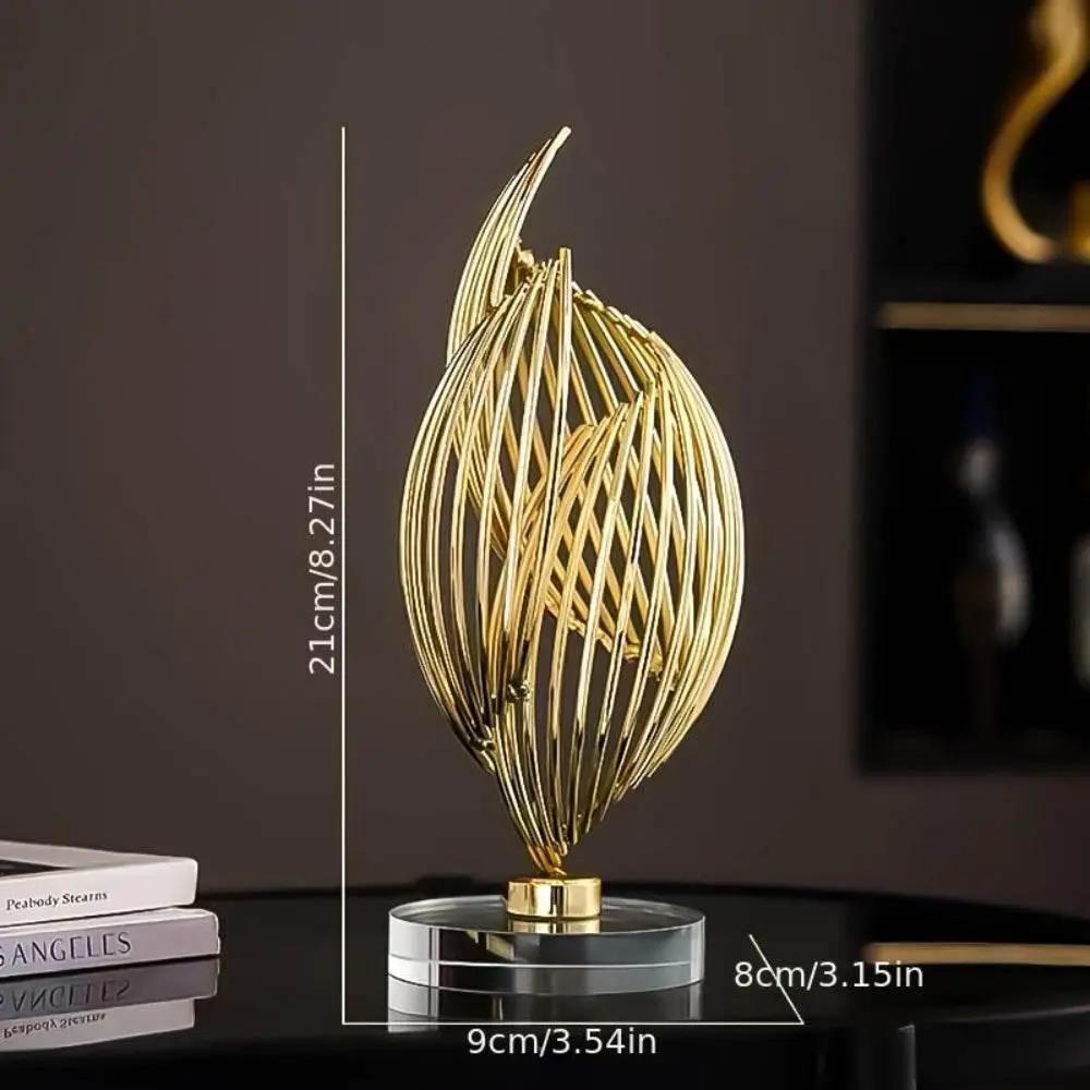 Abstract Table Sculpture - Golden Modern by House Of Avana