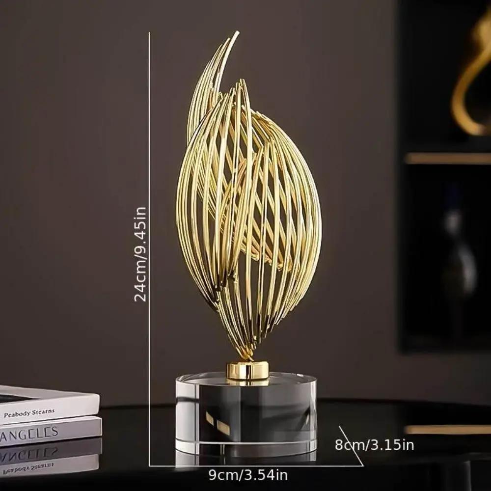 Abstract Table Sculpture - Golden Modern by House Of Avana