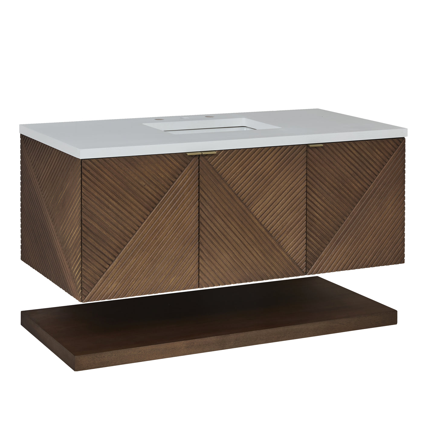 James Martin Marcello 48" Floating Single Bathroom Vanity, Chestnut, view 39