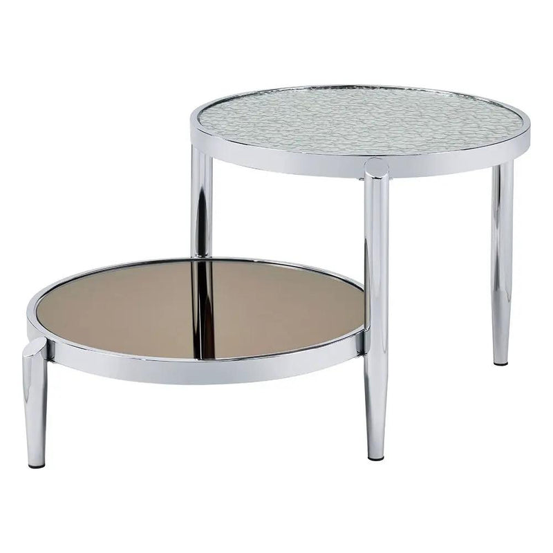 Abbe - Coffee Table - Glass & Chrome by Unique Piece Furniture