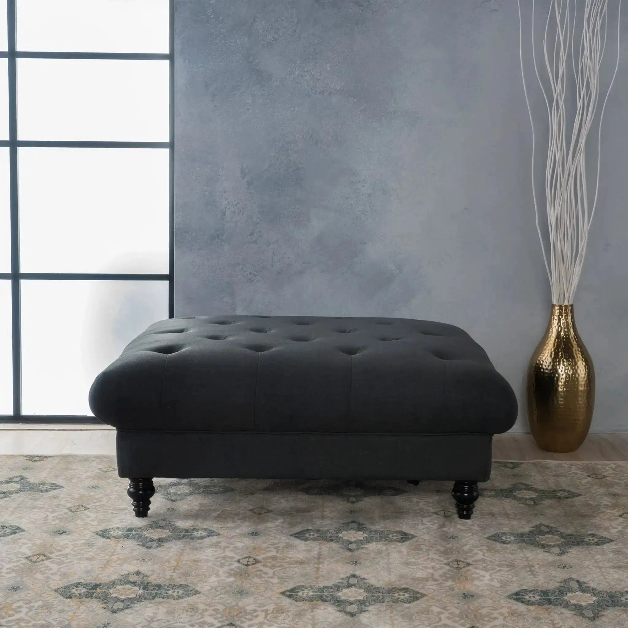 Madrid Tufted Ottoman Footrest by HouseOfZazla