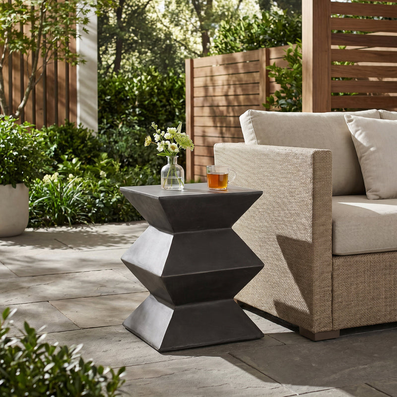 Outdoor Lightweight Concrete Side Table by HouseOfZazla