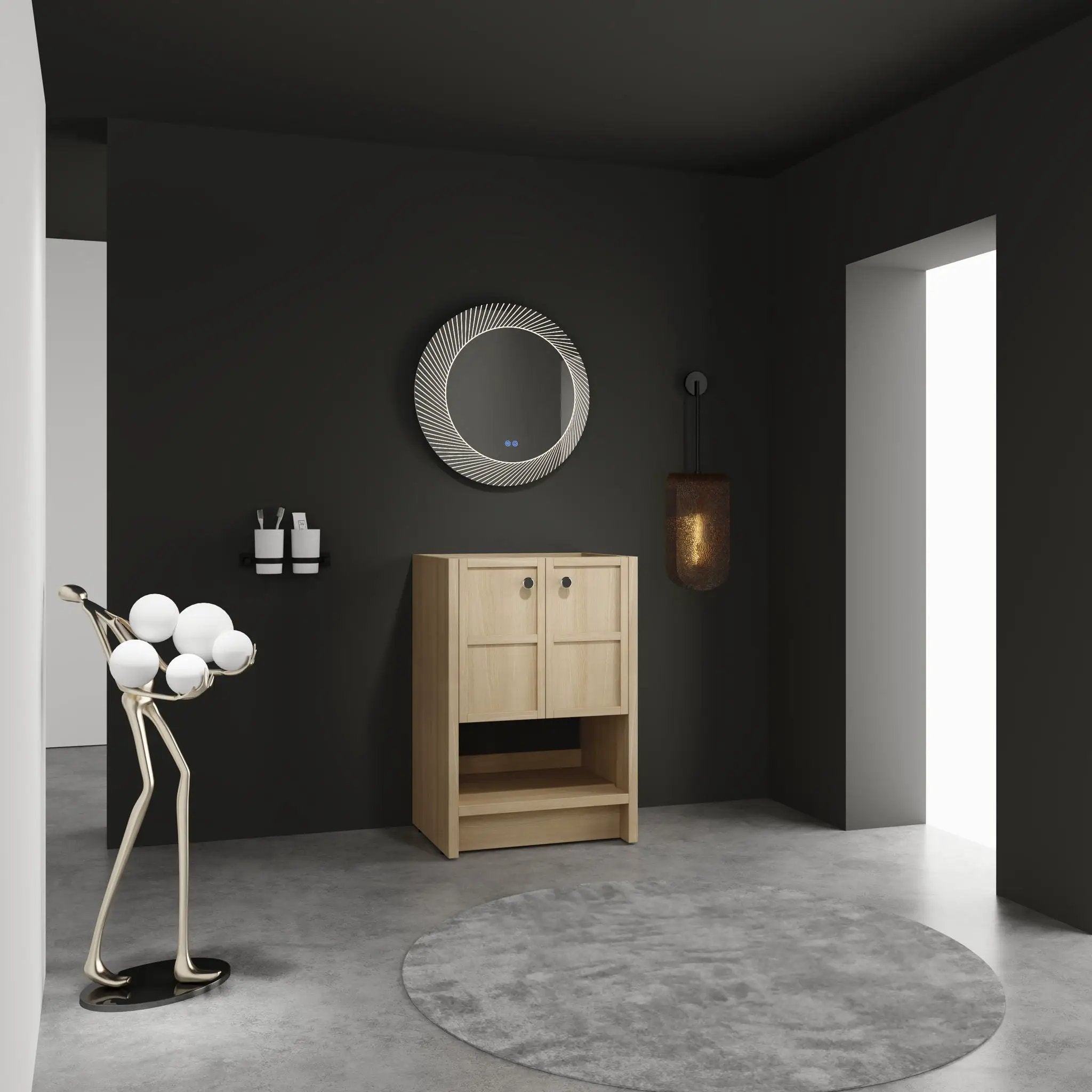 Modern Freestanding Bathroom Vanity With 2 Soft Closing Doors by Unique Piece Furniture