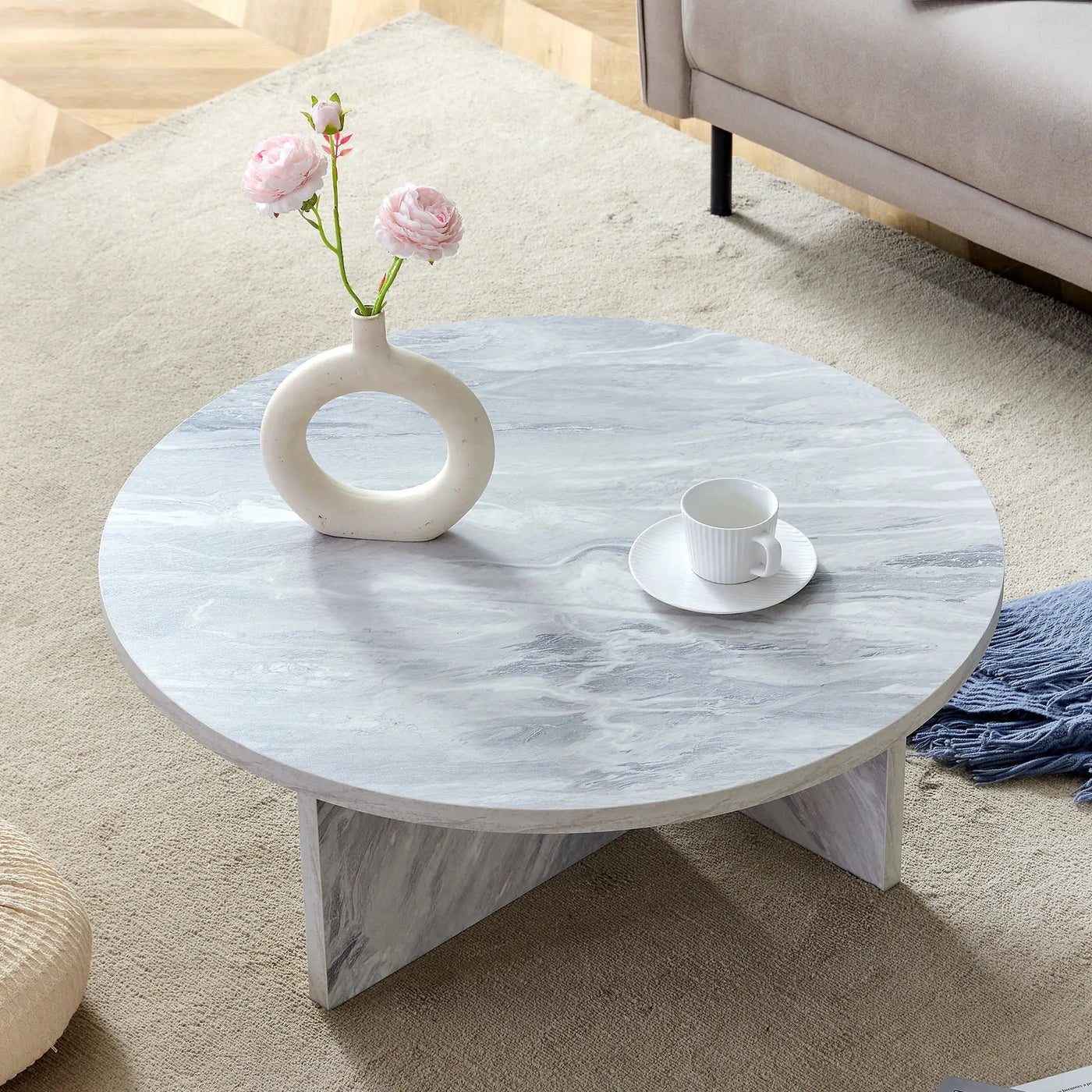 Versatile Round Coffee Table For Various Interior Styles by Unique Piece Furniture