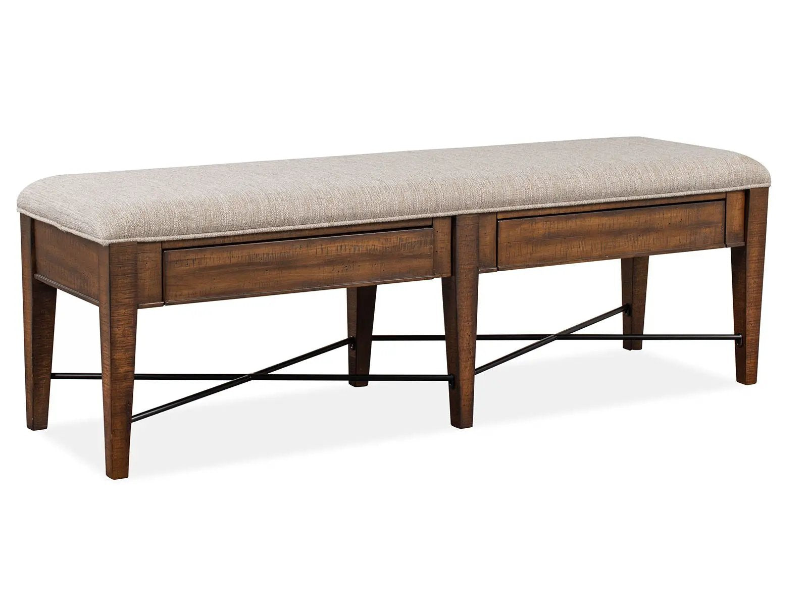 Bay Creek - Bench With Upholstered Seat - Toasted Nutmeg by Unique Piece Furniture