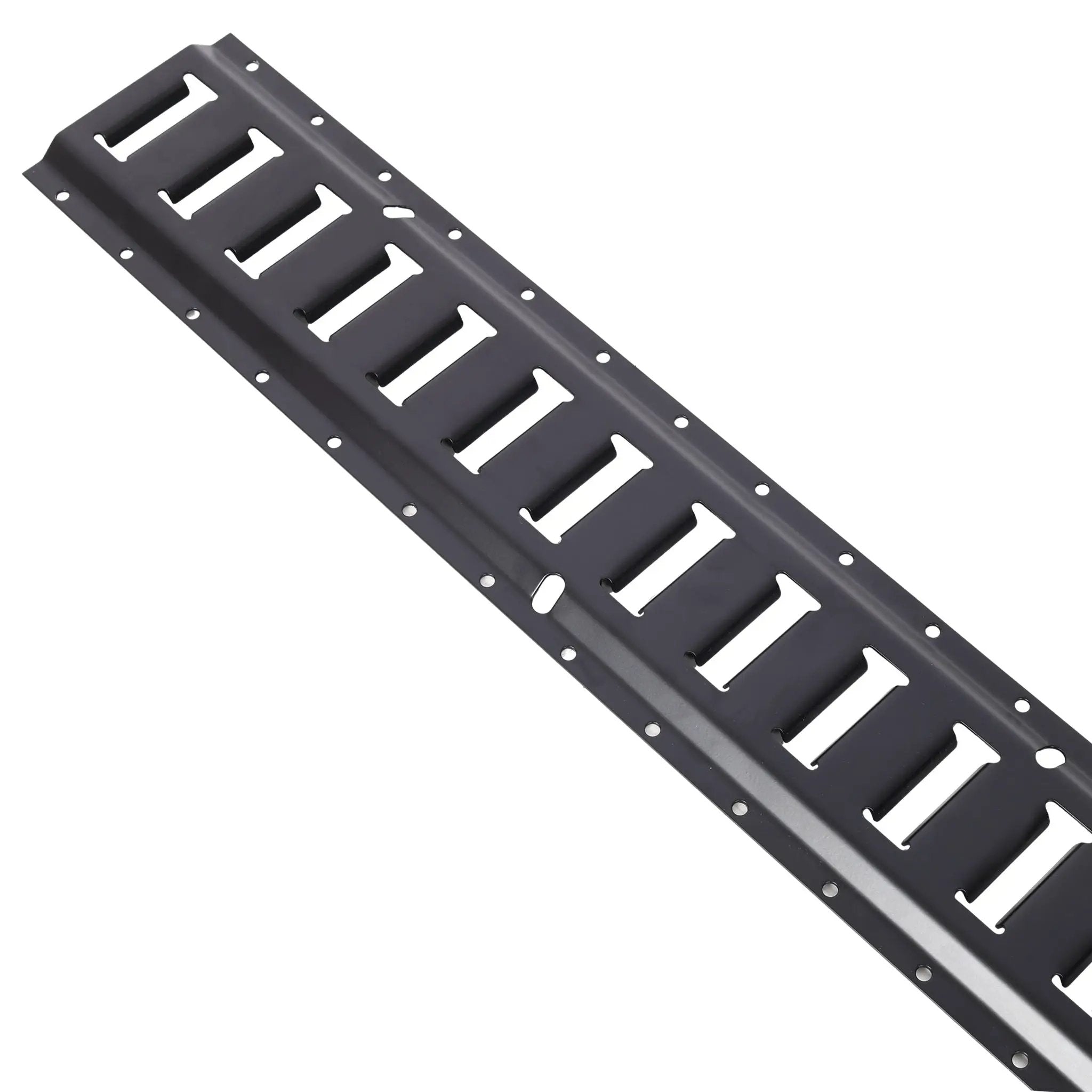 12 Pieces E Track Tie-Down Rail Kit for Trucks, Vans, Garages - Black by HouseOfZazla
