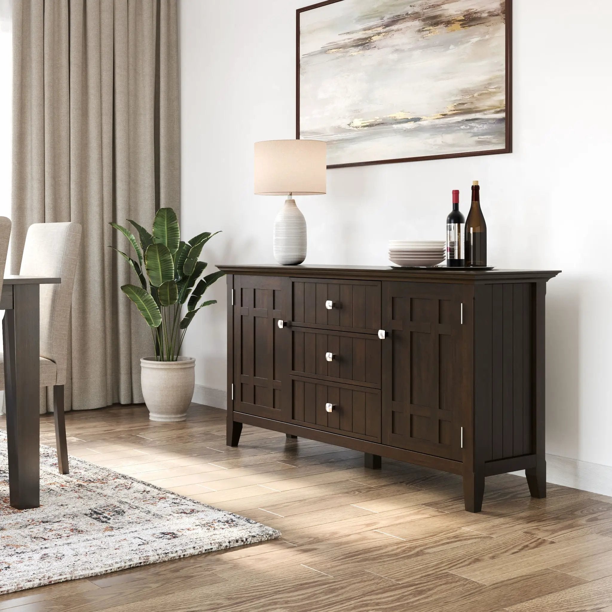 Bedford - Sideboard Buffet - Dark Tobacco Brown by HouseOfZazla