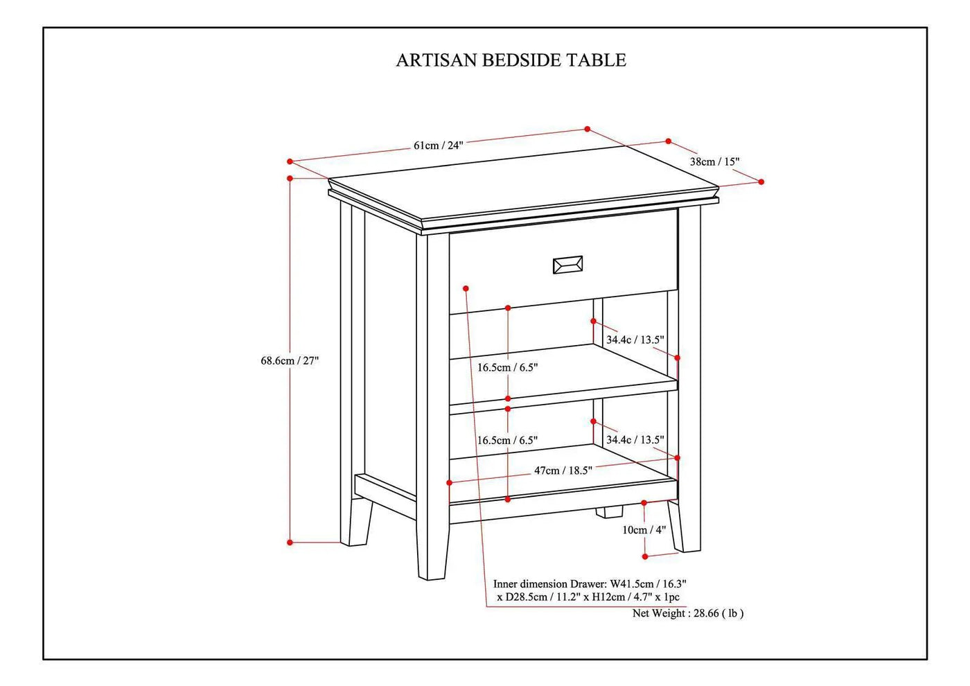 Artisan - Handcrafted Bedside Table by HouseOfZazla