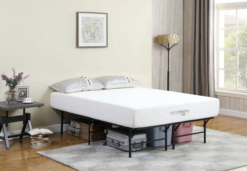 Mabel Metal Queen Mattress Support Platform Bed Black by Unique Piece Furniture