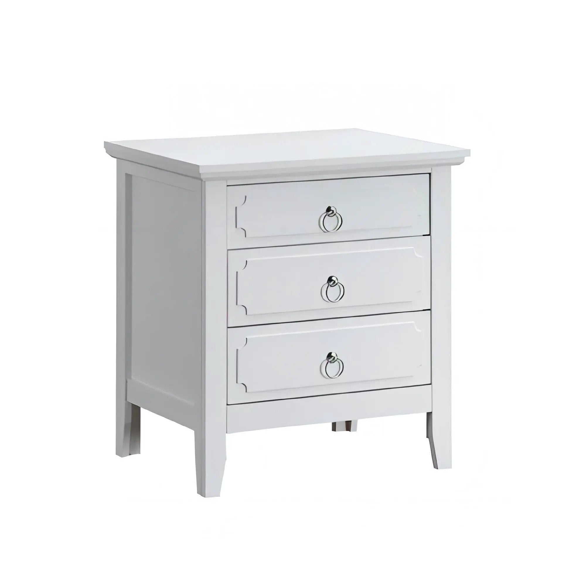 Hammond - 3 Drawer Nightstand - White by HouseOfZazla