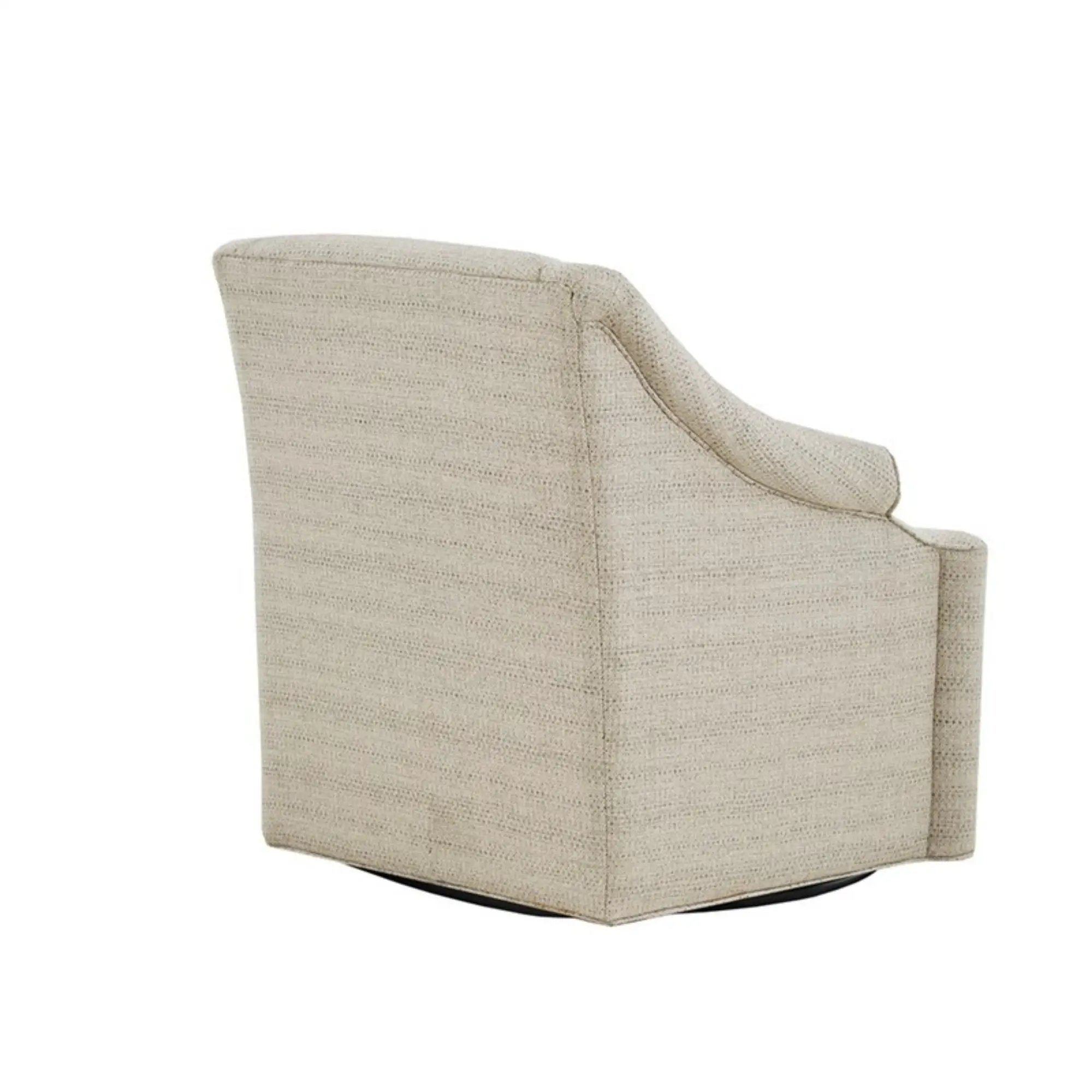 Justin - Swivel Glider Chair With 360 Degree Rotation - Tan by HouseOfZazla