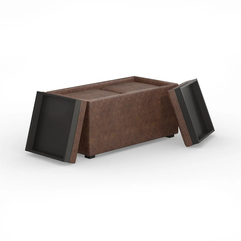 Avalon - 5 Piece Storage Ottoman, Contemporary by Unique Piece Furniture