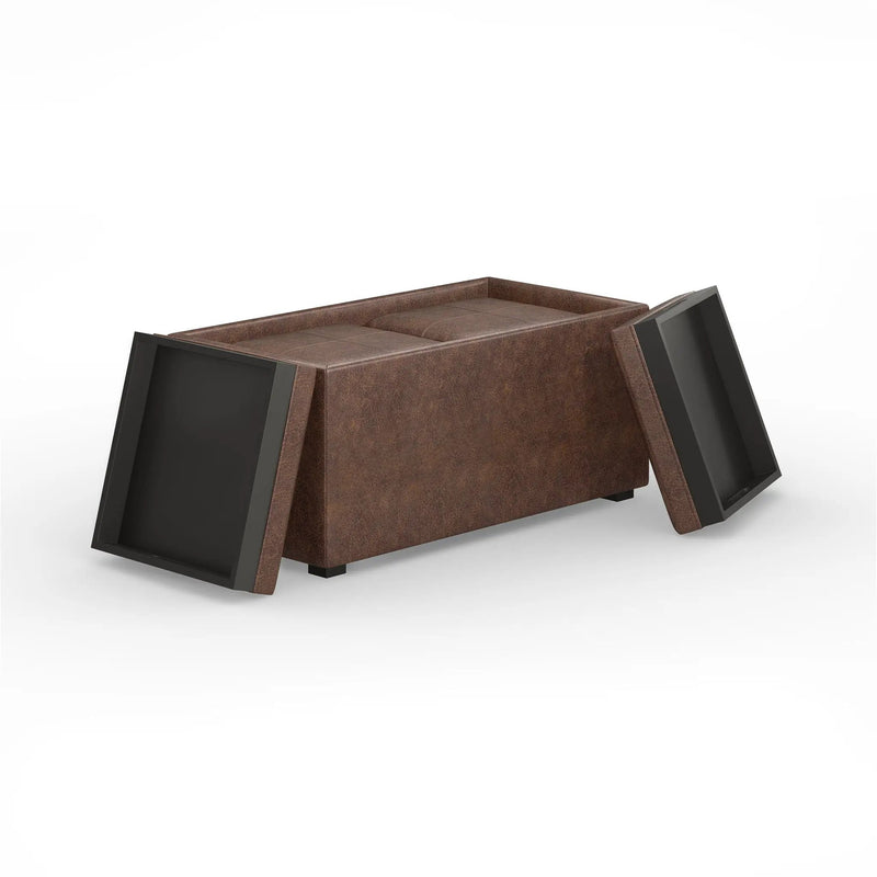 Avalon - 5 Piece Storage Ottoman, Contemporary by HouseOfZazla