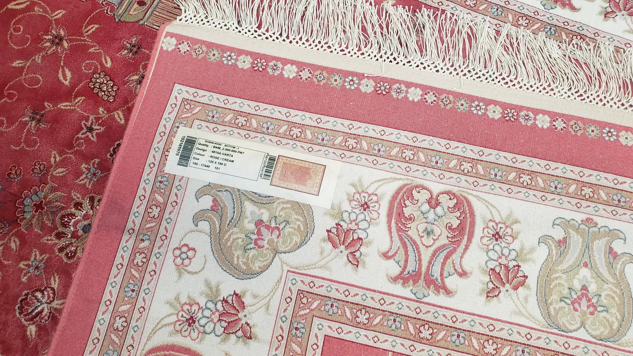 4 x 6 Silk Carpet Red, Traditional Oriental Rug 4x6, Flower Vase Columns, Turkish Rug New, High Quality, Bamboo Silk, Area Rug by Jewel Rugs