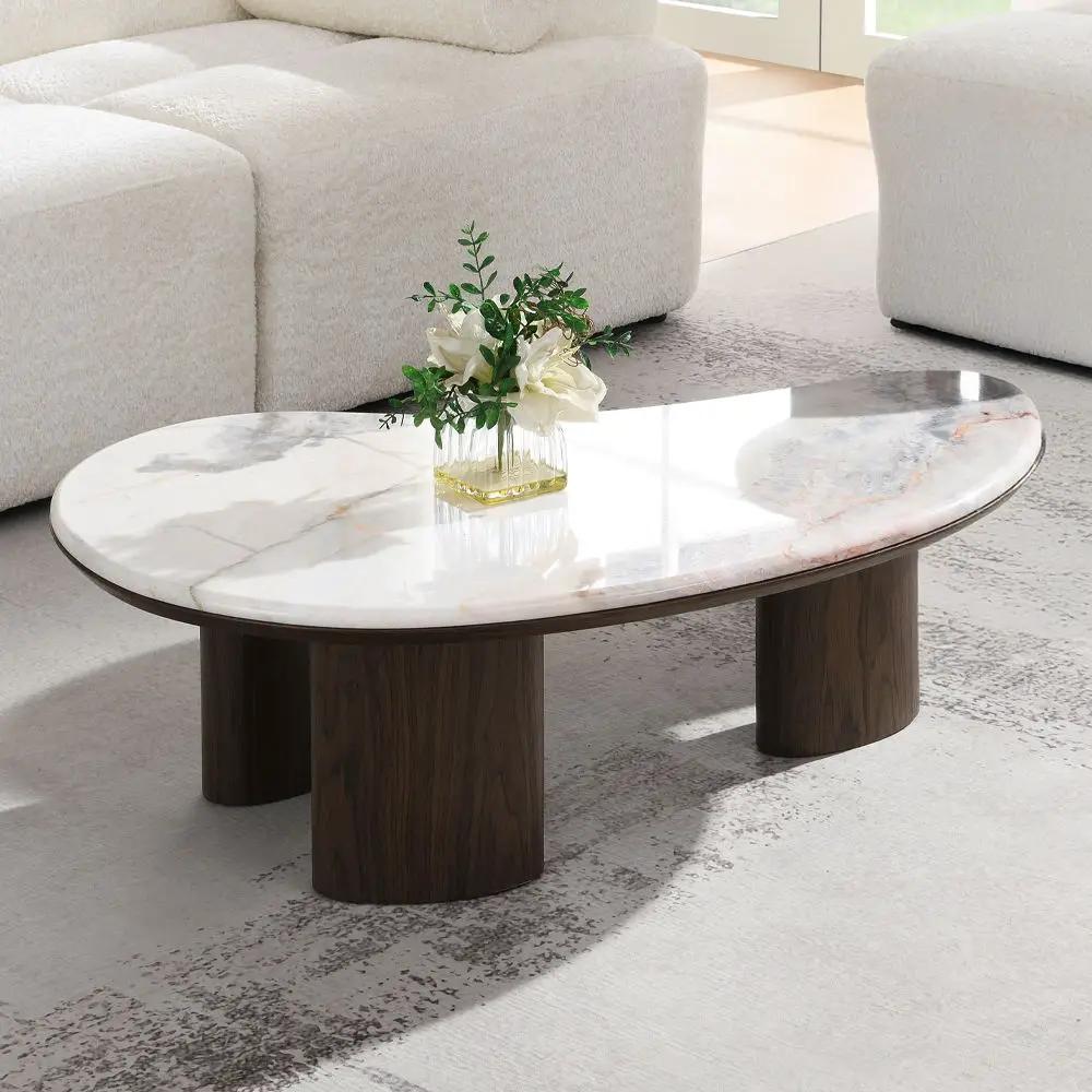 Hanale - Table With Marble Top by Unique Piece Furniture