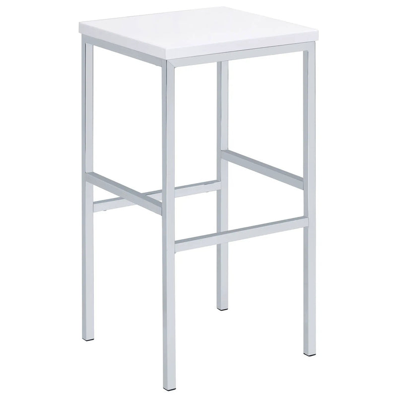 Natividad 5-piece Pub Height Bar Table Set White High Gloss by Unique Piece Furniture