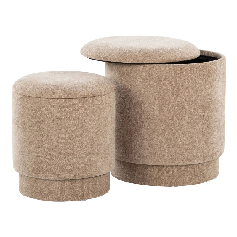 Marla - Upholste Contemporary Ottoman Set by HouseOfZazla