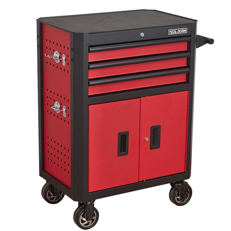 28 Inch 3-Drawer Rolling Tool Chest with Wheels by HouseOfZazla