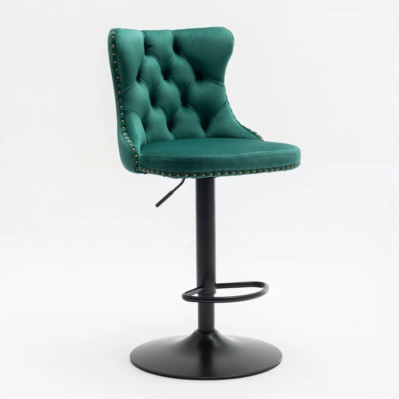 Swivel Barstools Adjusatble Seat Height, Modern Upholstered Bar Stools With Backs Comfortable Tufted For Home Pub And Kitchen Island (Set of 2) by HouseOfZazla