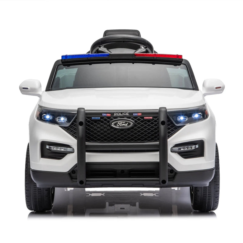 Licensed Ford Police 12V Ride-On Truck with Parental Remote Control by HouseOfZazla