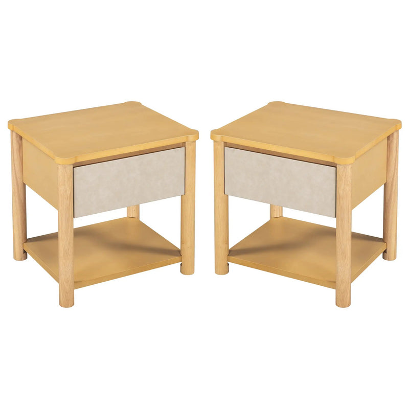 Wood Nightstand Set of 2 by HouseOfZazla
