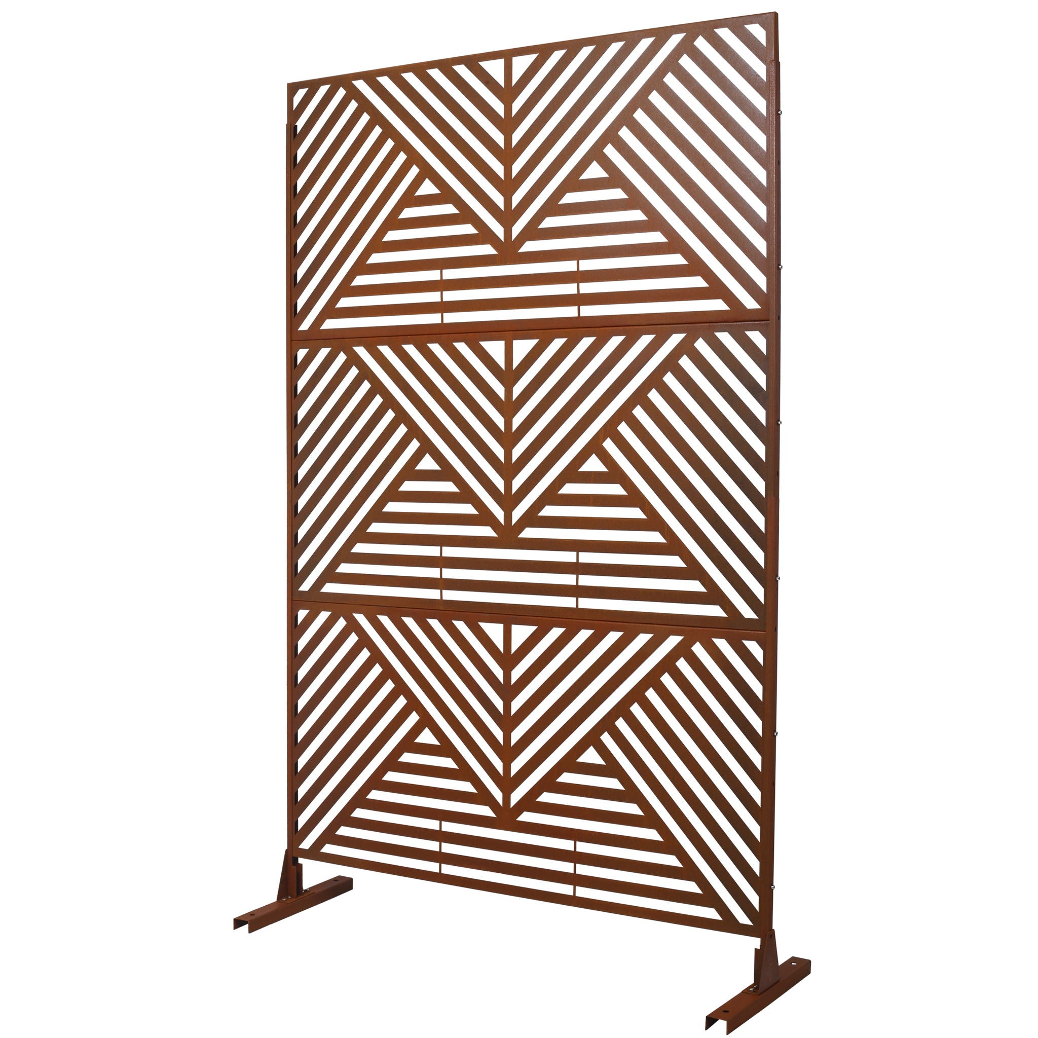 Freestanding Outdoor & Indoor Freestanding Metal Privacy Screen by Unique Piece Furniture