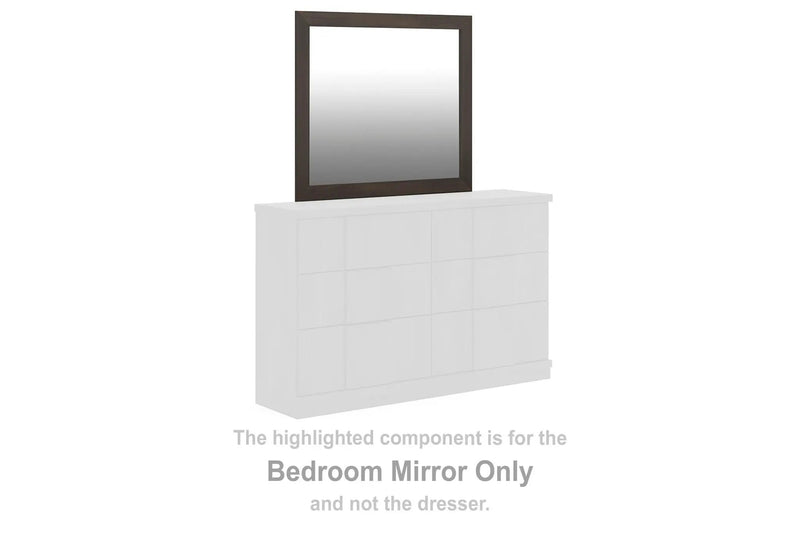 Shaehartin - Bedroom Mirror - Dark Brown by Unique Piece Furniture