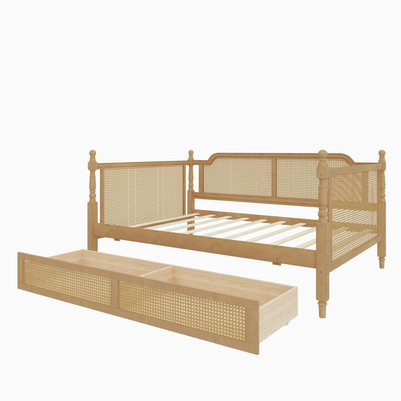 Full Size Daybed With 2 Drawers - Walnut by HouseOfZazla