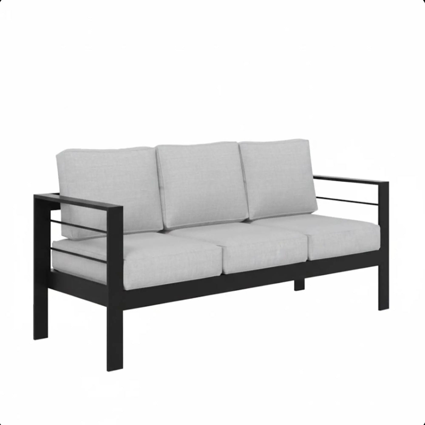 All-Weather Patio Sofa & Cushions, 3 Seat Outdoor Couch by HouseOfZazla