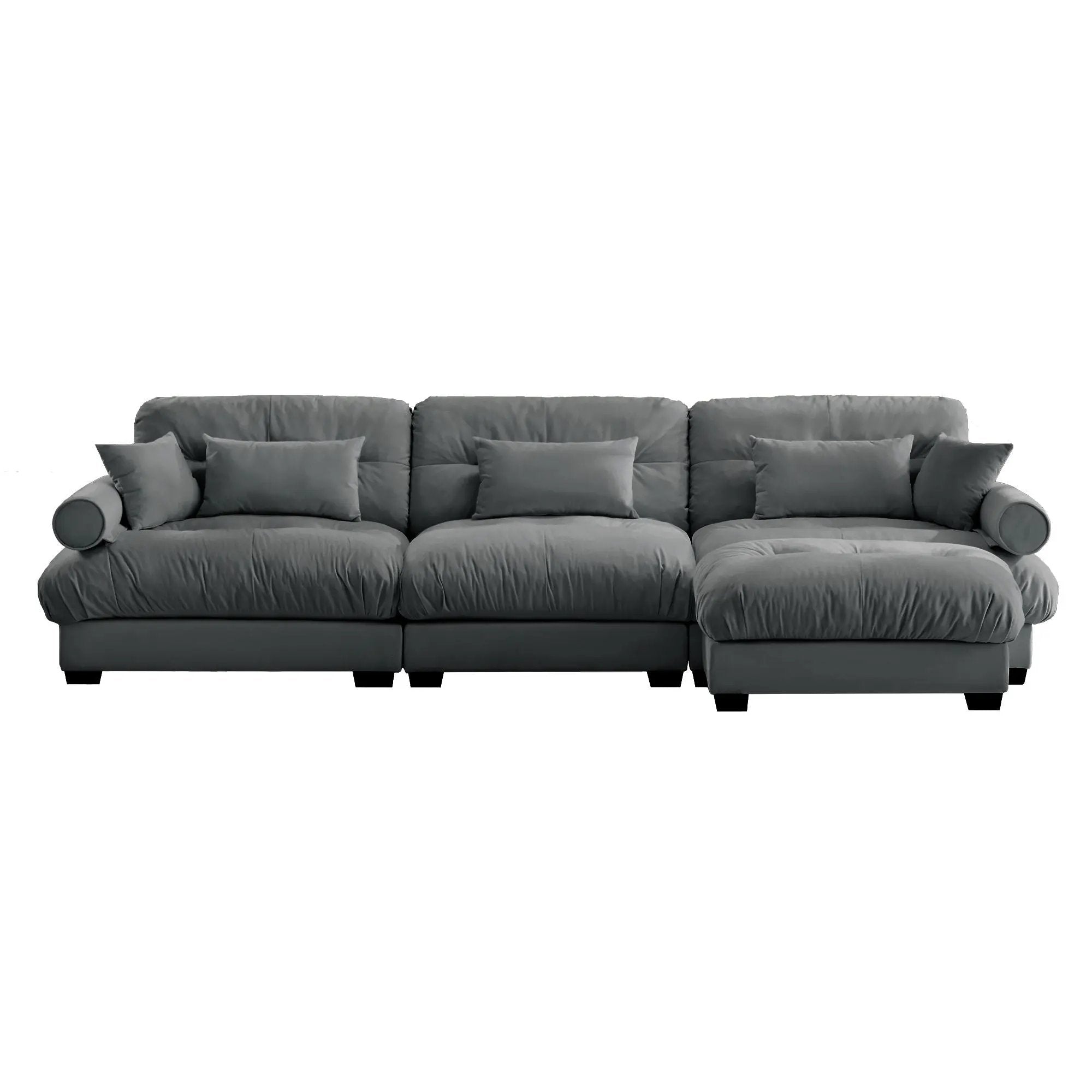 Super Comfort Oversized Modular Sectional Sofa With Movable Ottoman by Unique Piece Furniture