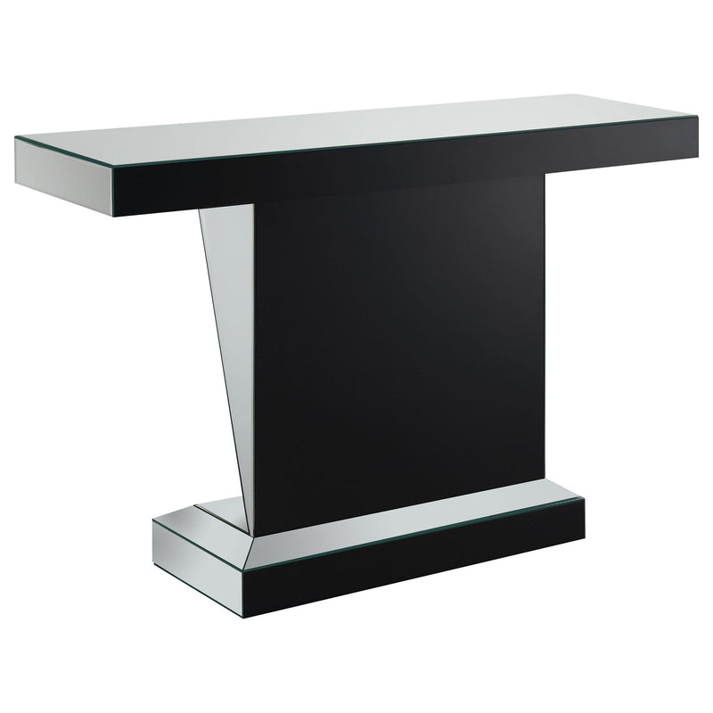 Amore Mirrored Acrylic Entryway Sofa Console Table Silver by Unique Piece Furniture