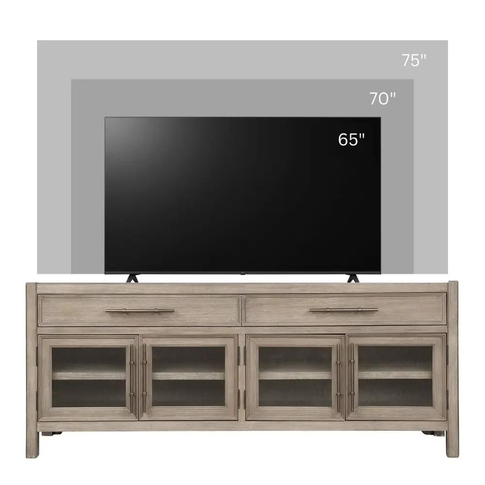 Cypress Lane - TV Stand Console - White Oak by Unique Piece Furniture