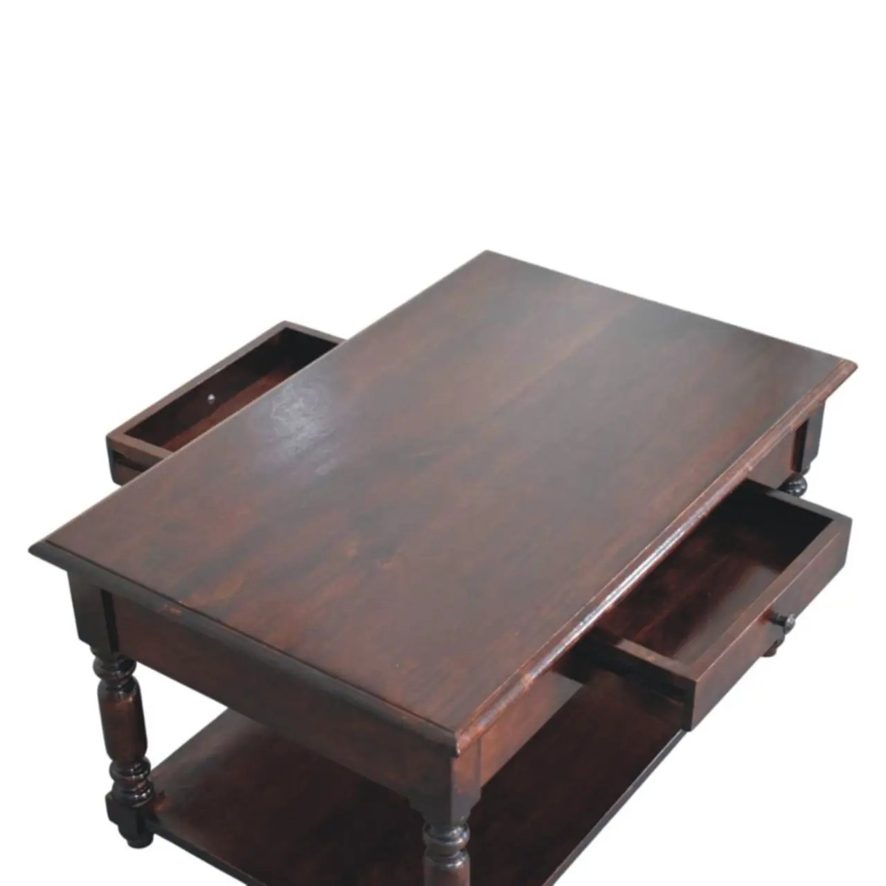 Turned Legs Drawer Table by HouseOfZazla