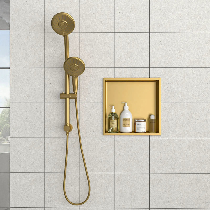 Stainless Steel Shower Niche With Seamless Design For Bathroom Storage by HouseOfZazla