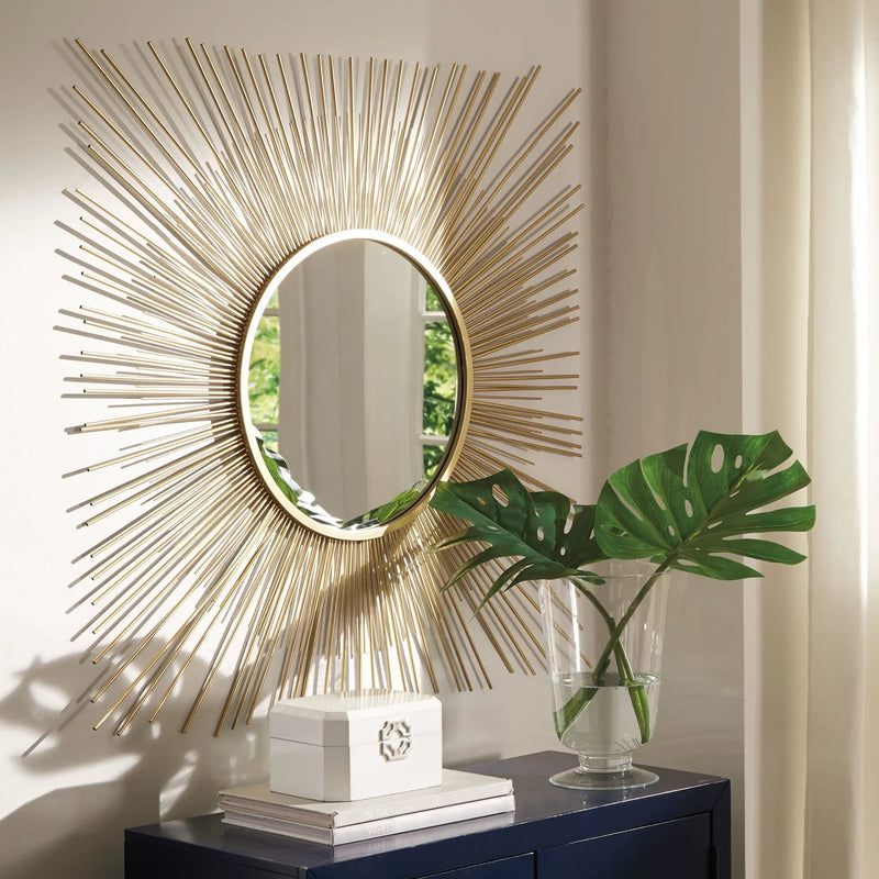 Elspeth - Accent Mirror - Gold Finish by Unique Piece Furniture