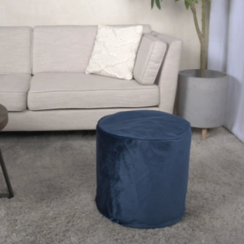 Shimon - Cylinder Pouf Ottoman Floor Cushion by Unique Piece Furniture