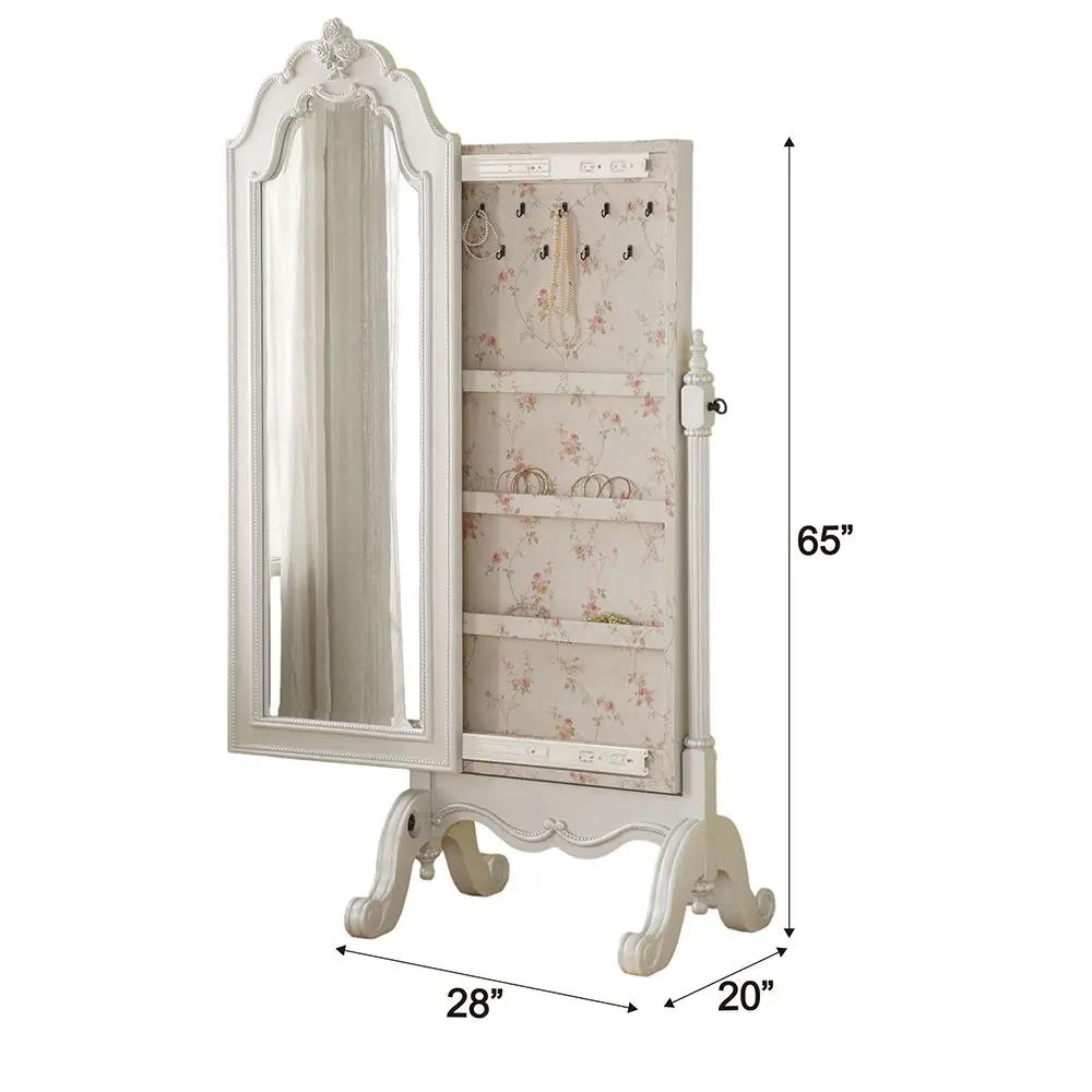 Edalene - Jewelry Armoire - Pearl White by Unique Piece Furniture