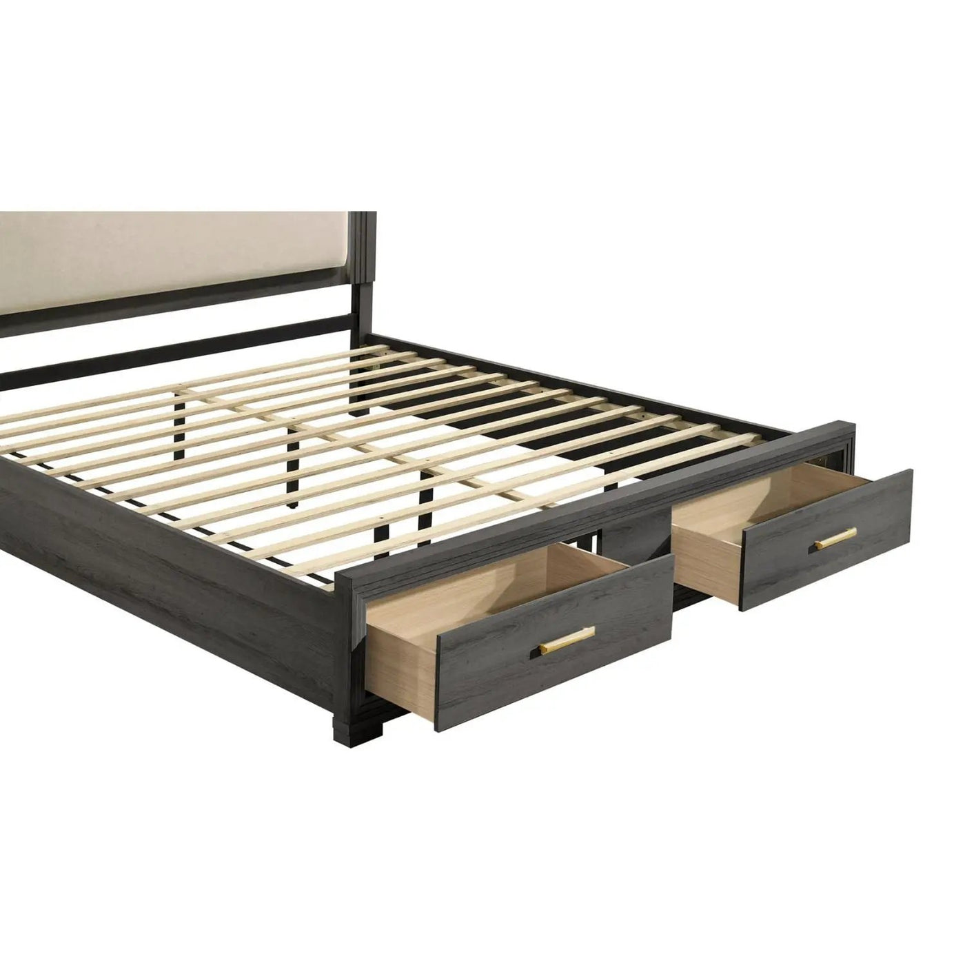 Colorado - Bed With Upholstered LED Headboard by HouseOfZazla