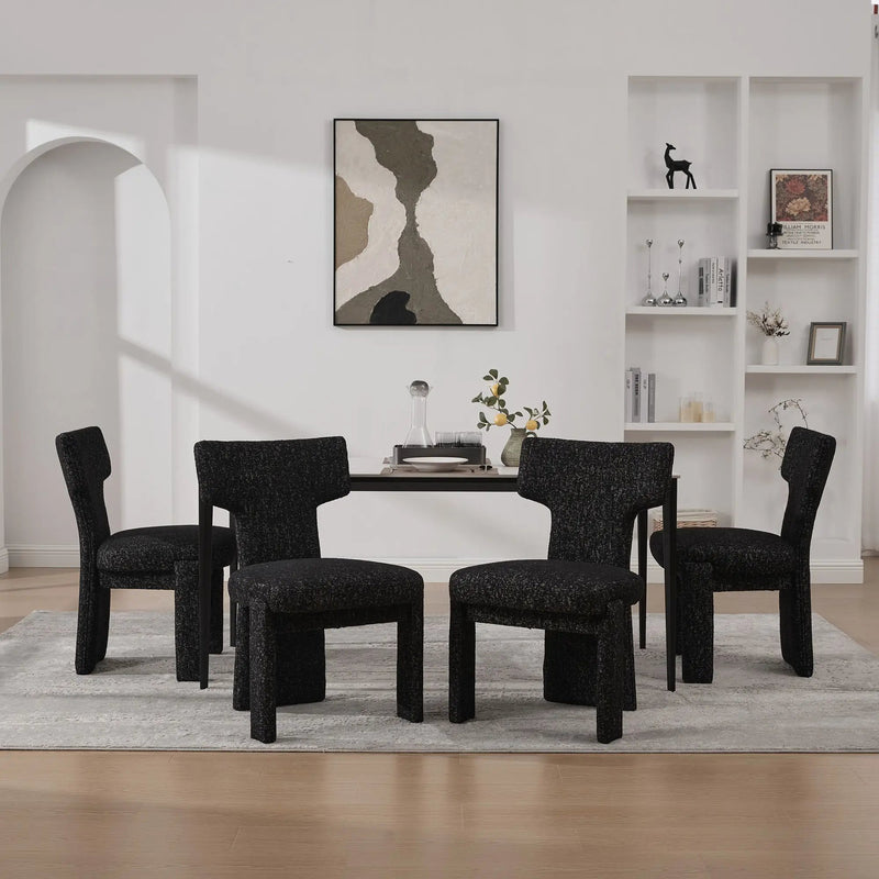 Armless Curved Back Accent Chairs by HouseOfZazla